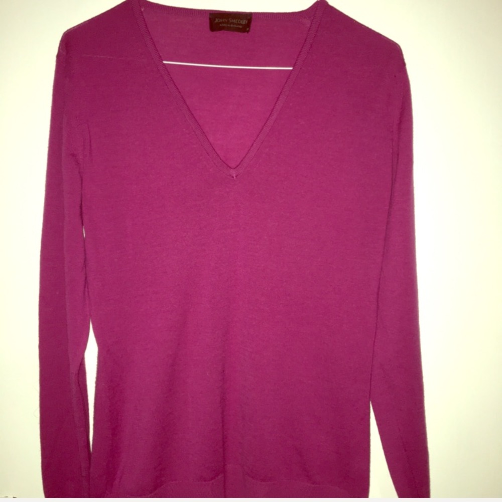 John Smedley pink wool sweater size M